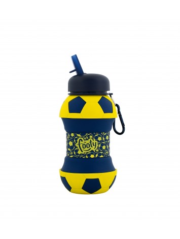 BOTELLA SILICONA PLEGABLE PELOTA FOOTY