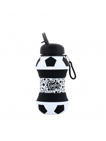 BOTELLA SILICONA PLEGABLE PELOTA FOOTY