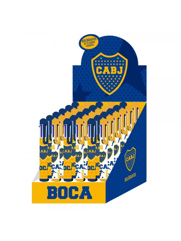 BOLIGRAFO 6 COLORES BOCA JUNIORS x36