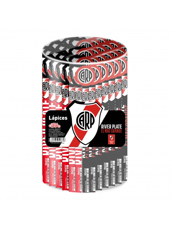 LAPIZ CON GOMA RIVER PLATE x36