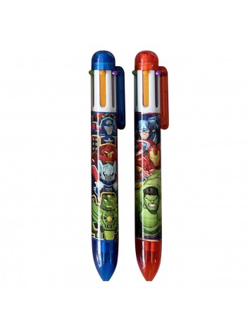 BOLIGRAFO 6 COLORES AVENGERS x36