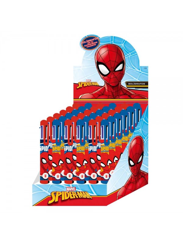 BOLIGRAFO 6 COLORES SPIDERMAN x36