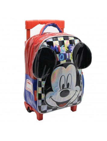 KM197 MOCHILA 12" CON CARRO MICKEY