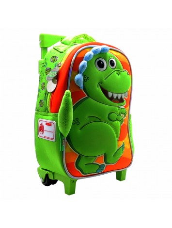 DI188 MOCHILA 12" CON CARRO MUNDO DINO