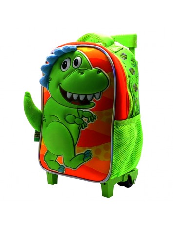 DI188 MOCHILA 12" CON CARRO MUNDO DINO