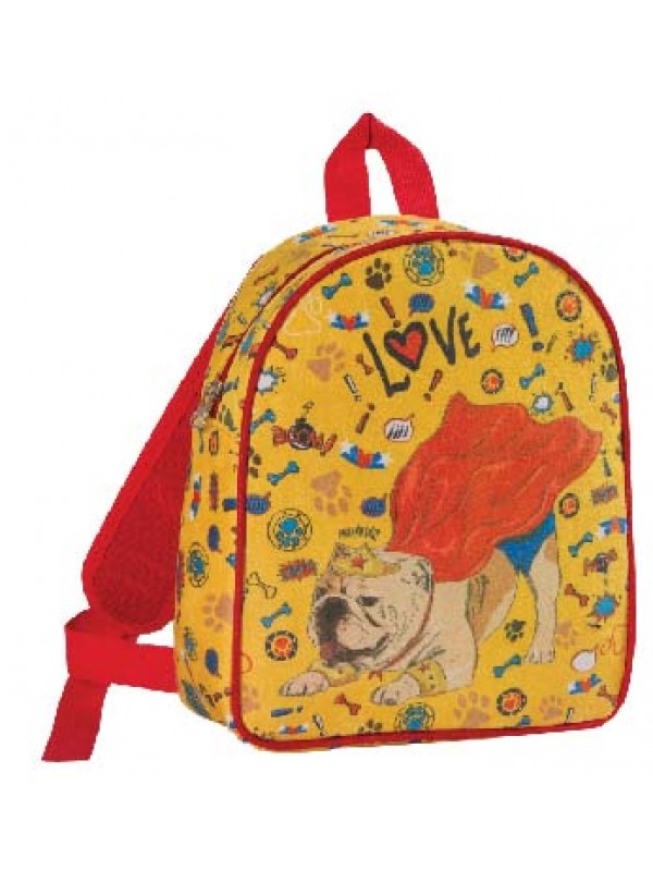 MOCHILA 11" ESPALDA ME LOVE GAMUZADA